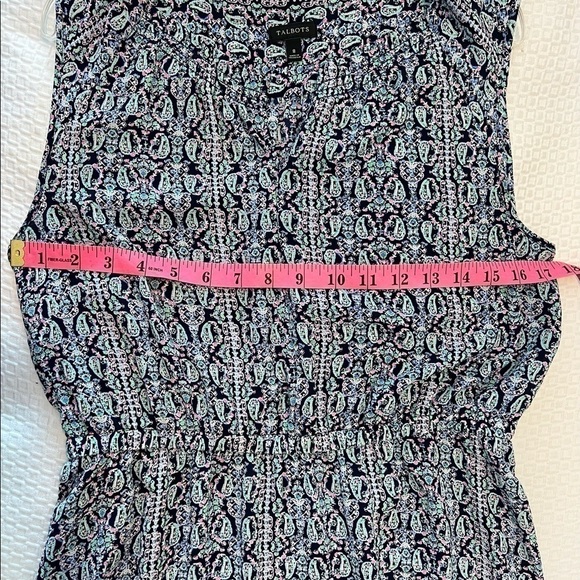 Talbots Blue Paisley Dress - Picture 12 of 15